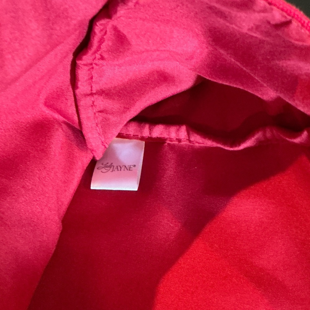 Vibrant Red Apple Lined Tote Bag - Picture 4 of 7